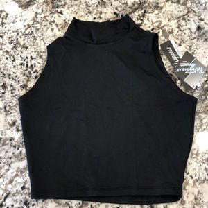 Body Wrappers turtle neck crop top